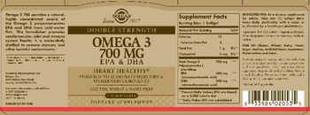 Solgar Double Strength Omega 3 700 mg EPA & DHA - supplement