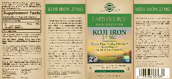 Solgar Earth Source Food Fermented Koji Iron 27 mg - supplement