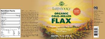 Solgar Earth Source Organic Cold-Milled Flax - supplement
