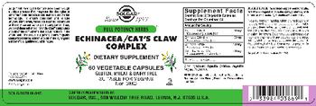 Solgar Echinacea/Cat's Claw Complex - supplement