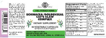 Solgar Echinacea/Goldenseal Cat's Claw Complex - supplement