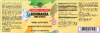 Solgar Echinacea Herb Extract - herbal supplement