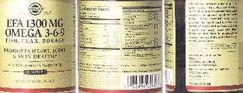 Solgar EFA 1300 mg Omega 3-6-9 Fish, Flax, Borage - supplement