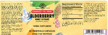 Solgar Elderberry Berry Extract - herbal supplement