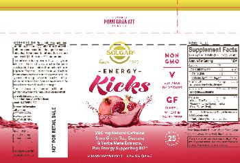 Solgar Energy Kicks Natural Pomegranate Flavor - supplement