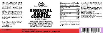 Solgar Essential Amino Complex - supplement