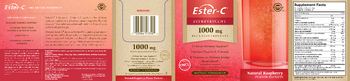Solgar Ester-C Effervescent 1000 mg Natural Raspberry Flavor - supplement