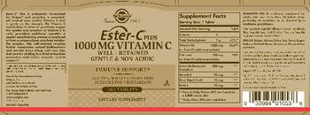 Solgar Ester-C Plus 1000 mg Vitamin C - supplement