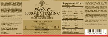 Solgar Ester-C Plus 1000 mg Vitamin C - supplement