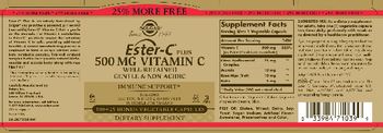 Solgar Ester-C Plus 500 mg Vitamin C - supplement