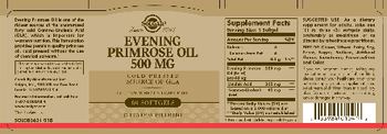 Solgar Everning Primerose Oil 500 mg - supplement