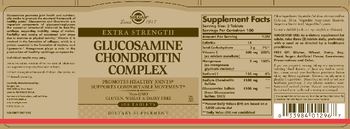 Solgar Extra Strength Glucosamine Chondroitin Complex - supplement