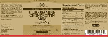 Solgar Extra Strength Glucosamine Chondroitin MSM with Ester-C - supplement