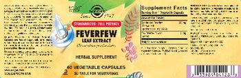 Solgar Feverfew Leaf Extract - herbal supplement