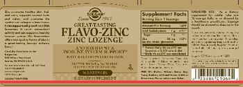 Solgar Flavo-Zinc Natural Lemon Lime Flavor - supplement