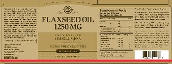 Solgar Flaxseed Oil 1250 mg - supplement