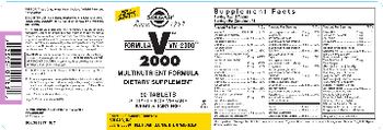 Solgar Formula V VM-2000 2000 - supplement