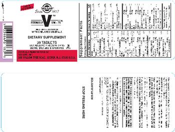 Solgar Formula V VM-75 - supplement