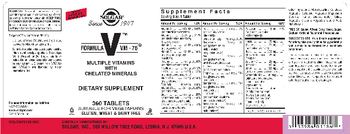 Solgar Formula V VM-75 TM - supplement