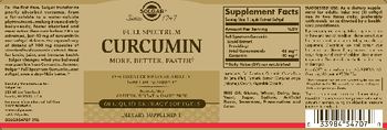 Solgar Full Spectrum Curcumin - supplement