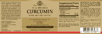 Solgar Full Spectrum Curcumin - supplement