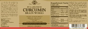 Solgar Full Spectrum Curcumin Brain Works - supplement
