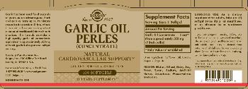 Solgar Garlic Oil Perles (Concentrate) - supplement
