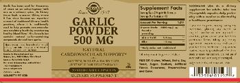 Solgar Garlic Powder 500 mg - supplement
