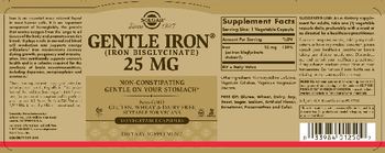 Solgar Gentle Iron 25 mg - supplement