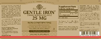 Solgar Gentle Iron 25 mg - supplement
