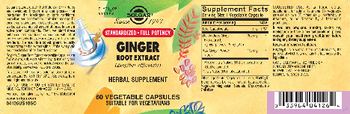 Solgar Ginger Root Extract - herbal supplement