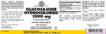 Solgar Glucosamine Hydrochloride 1000 mg (Shellfish-free) - supplement