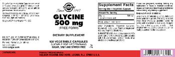 Solgar Glycine 500 mg - supplement