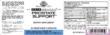 Solgar Gold Specifics Prostate Support - supplement