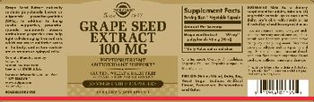 Solgar Grape Seed Extract 100 mg - supplement