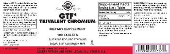 Solgar GTF Trivalent Chromium - supplement