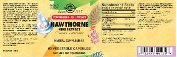 Solgar Hawthorne Herb Extract - herbal supplement