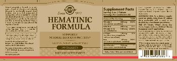 Solgar Hematinic Formula - supplement