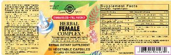 Solgar Herbal Female Complex - herbal supplement