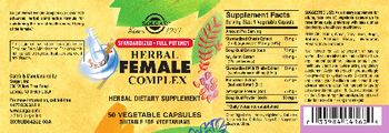 Solgar Herbal Female Complex - herbal supplement