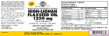 Solgar High-Lignan Flaxseed Oil 1250 mg - supplement