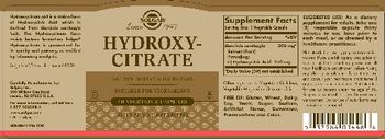 Solgar Hydroxycitrate - supplement