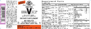 Solgar Iron-Free Formula VM-75 - supplement
