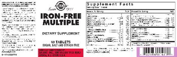 Solgar Iron-Free Multiple - supplement
