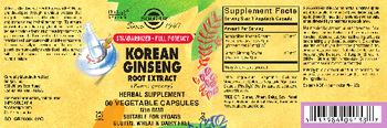 Solgar Korean Ginseng Root Extract - herbal supplement