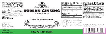 Solgar Korean Ginseng - 
