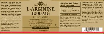 Solgar L-Arginine 1000 mg - supplement