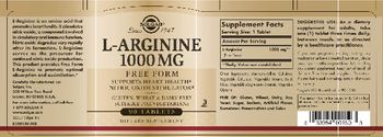 Solgar L-Arginine 1000 mg - supplement