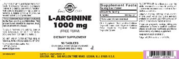 Solgar L-Arginine 1000 mg - supplement