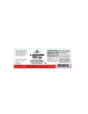Solgar L-Arginine 500 mg - supplement